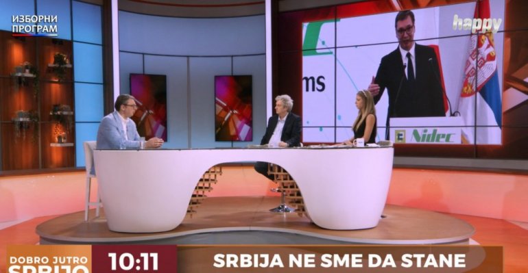 uživovučić gost hepi televizije: predsednik o aktuelnim temama