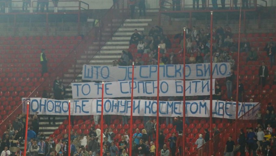 OVO NISTE MOGLI DA VIDITE U TV PRENOSU: Navijači Zenita su razvili transparent kojim su ganuli Srbiju u srce (FOTO)