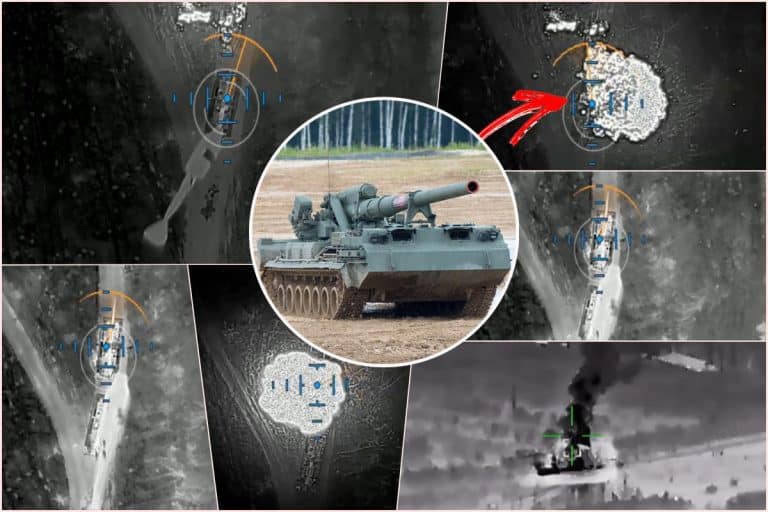 UNIŠTENI RUSKI PIONI: NAJMOĆNIJI TOPOVI NA SVIJETU! Ukrajinci snimili napad drona Nemezis 25 kilometara iza fronta (VIDEO)