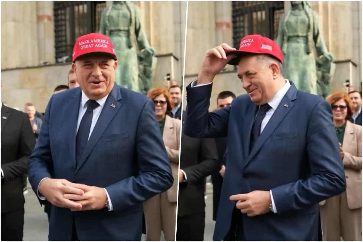 Bosna i HercegovinaBosna i HercegovinaDODIKOVA TRAMP PARADA, OVO MORATE DA VIDITE! Predsednik Srpske uneo američku zastavu u Predsedništvo, sa "MAGA" kačketom slavi pobedu Trampa! (FOTO, VIDEO)3 · ReagujKomentariši3 · ReagujKomentariši