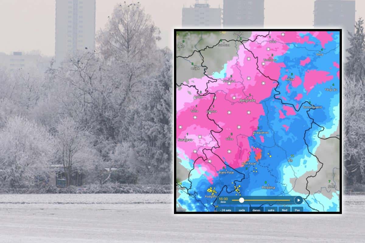 Pogledajte kako će se snežni oblak kretati u Srbiji iz sata u sat: Sneg će prvo zavejati ove krajeve, upaljeni alarmi! Evo šta će biti za vikend! (foto)