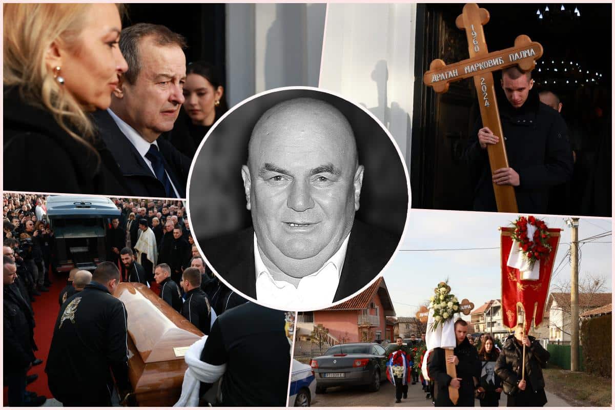 SAHRANJEN DRAGAN MARKOVIĆ PALMA: Ispratila ga supruga Snežana sa sinovima, počivaće u porodičnoj grobnici u Končarevu, i Dačić bio u suzama (foto, video)