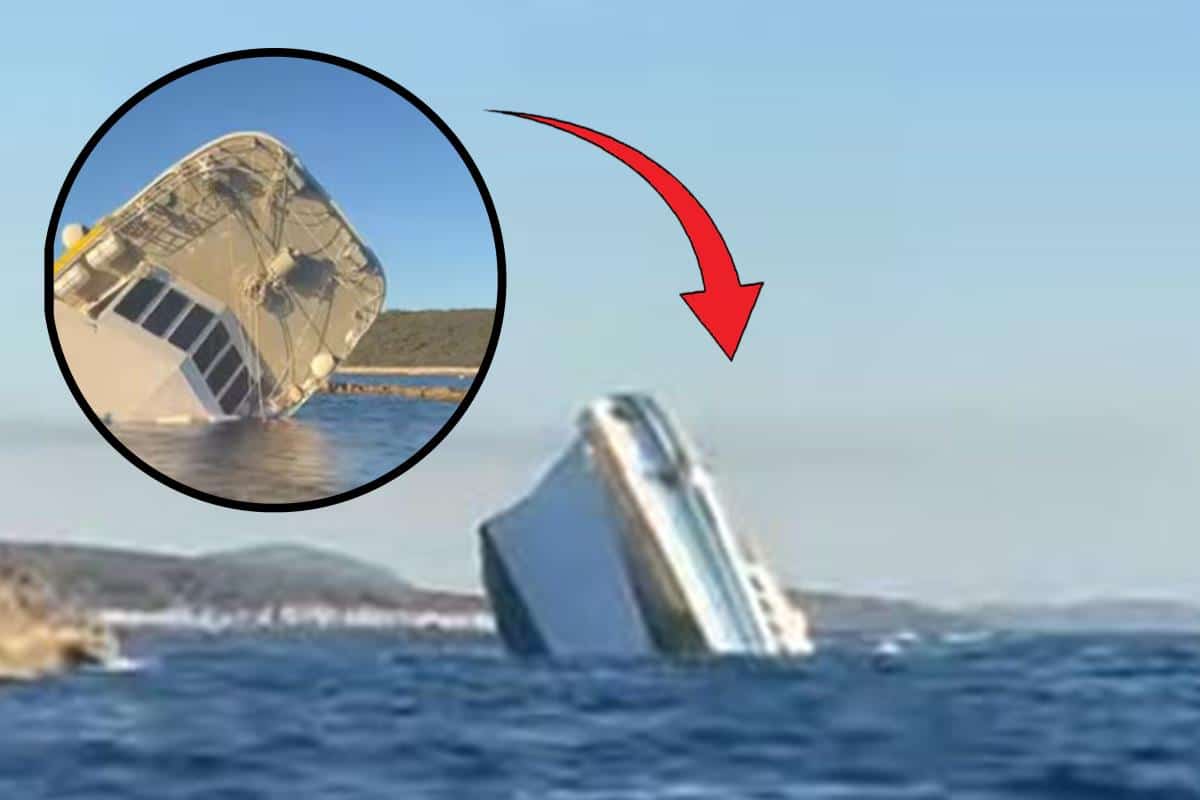 POTONUO KAO TITANIK, VIRI SAMO DEO! Katamaran koji se nasukao na hrid nije dočekao izvlačenje: Meštani spasavali posadu i putnike, pluta crna mrlja! (VIDEO)