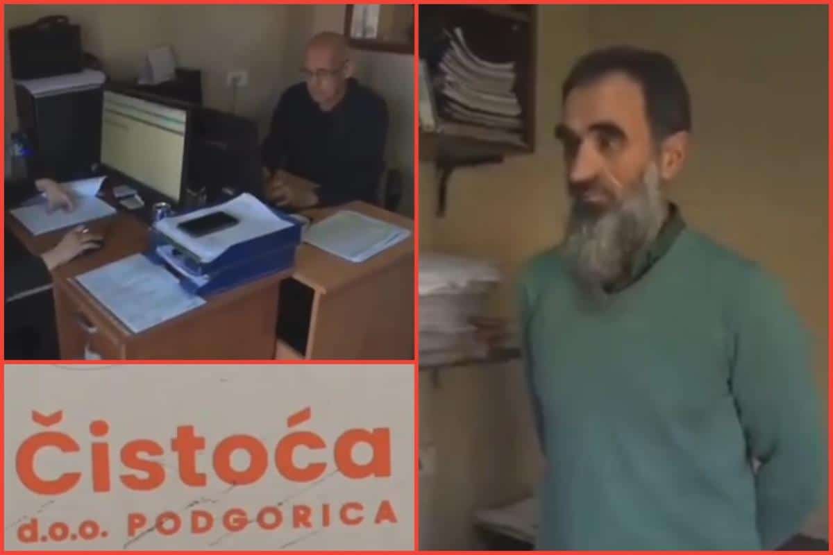 ZBOG OVOG SNIMKA CRNA GORA PLAČE OD SMEHA! Ovako rade zaposleni u podgoričkoj “Čistoći”: Pet ljudi i tri kompjutera u SEDAM KVADRATA – Igraju se MUZIČKE STOLICE