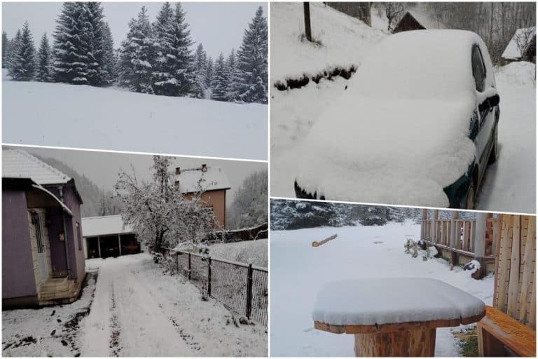 SNEG PADA NOĆAS OD 2, NAPADALO VEĆ 10 CM! Zavejalo sela i planine! Prvi u Novoj Varoši i Prijepolju ali se ne šali! Neverovatni prizori, pogledajte i Zlatibor