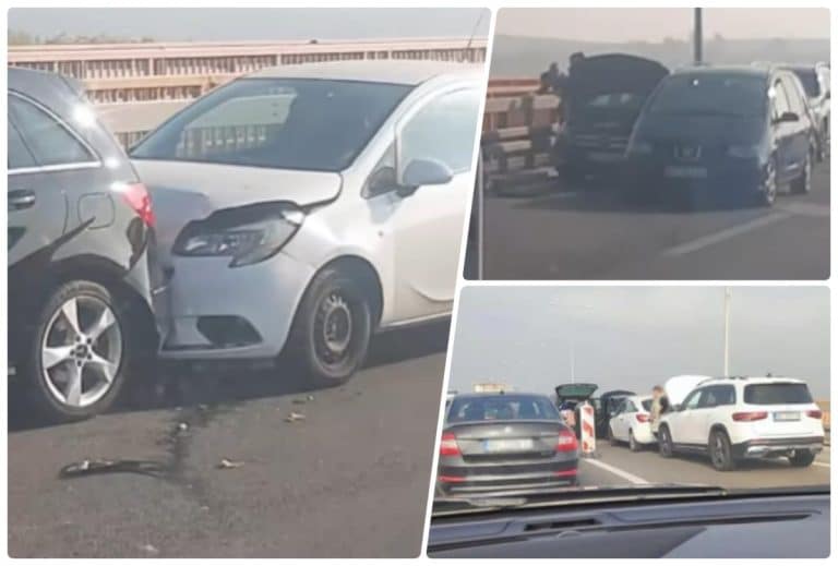 HronikaHronikaKOLAPS! LANČANI SUDAR NA MOSTU KOD BEŠKE! Najmanje tri vozila učestvovala u udesu, delovi rasuti po putu (VIDEO)ReagujKomentarišiReagujKomentariši