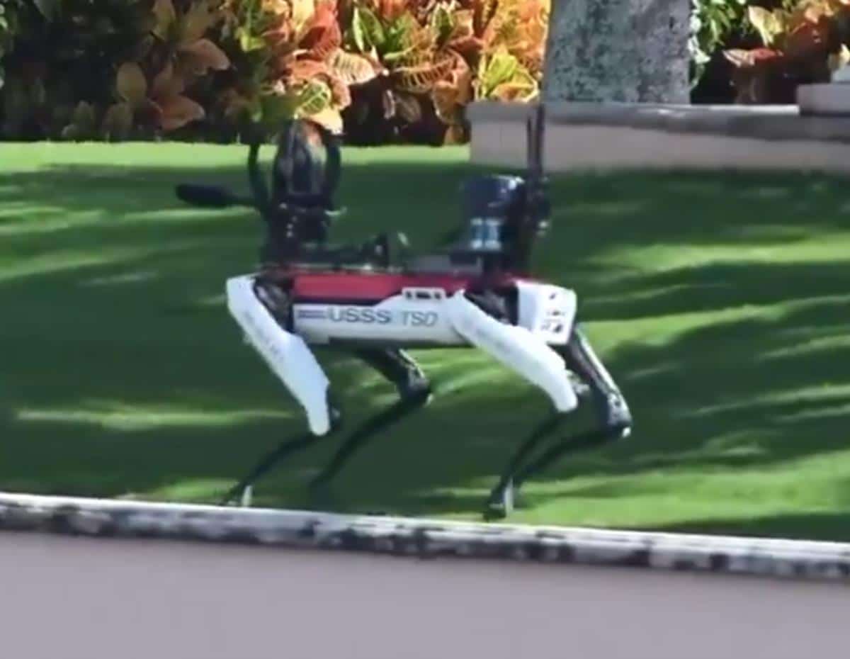 PlanetaPlanetaNEVEROVATNO OBEZBEĐENJE DONALDA TRAMPA: Psi roboti naoružani mitraljezima patroliraju kućom 24 sata dnevno (VIDEO)5 · Reaguj 25 · Reaguj 2