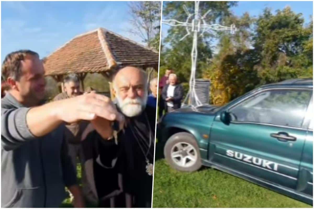 Sveštenik Grozdan i njegov novi džip postali su pravi hit u Srbiji: “Ma čekajte, prota je došao peške u Oglađenovac, peške i ide” (FOTO, VIDEO)