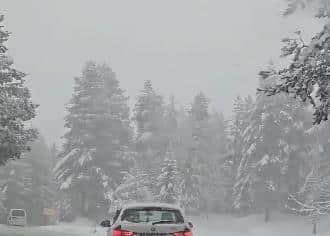 SNEG ZAVEJAO CRNU GORU, OČAS POSLA PREKRIO PUT: U ovom delu očekuje se novih 10 do 20 centimetara, a evo kada sledi otopljenje (VIDEO)