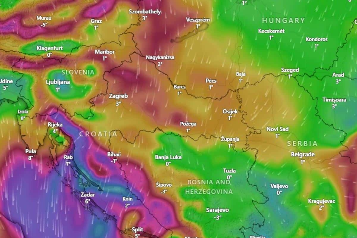 STIGLA NOVA PROGNOZA, NAJGORE TEK SLEDI! Pašće enormne količine snega u Lici, ova RETKO VIĐENA POJAVA preti u komšiluku: Sneg napravio POTPUNI HAOS na Balkanu