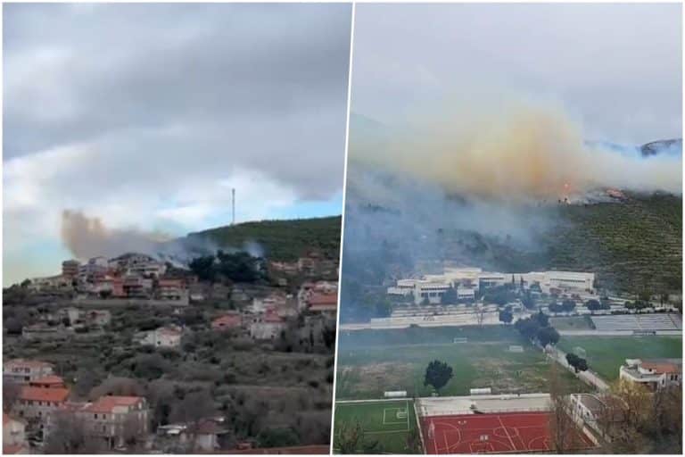 HAOS U HRVATSKOJ! Na severu zemlje se bore sa mećavom, a u Dalmaciji besni požar, jaka bura otežava gašenje, a najgore od svega što je područje MINIRANO! (FOTO)