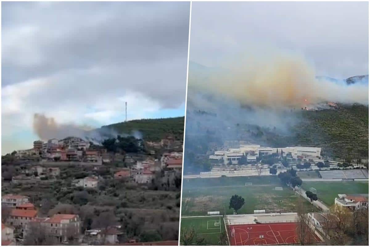 HAOS U HRVATSKOJ! Na severu zemlje se bore sa mećavom, a u Dalmaciji besni požar, jaka bura otežava gašenje, a najgore od svega što je područje MINIRANO! (FOTO)