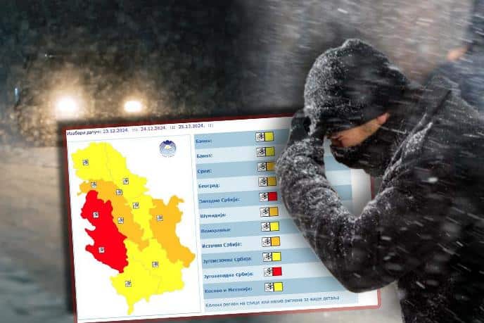 OBEZBEDITE ZALIHE HRANE I LEKOVA! BATUT IZDAO UPOZORENJE: Vreme je danas opasno u ovom delu Srbije!