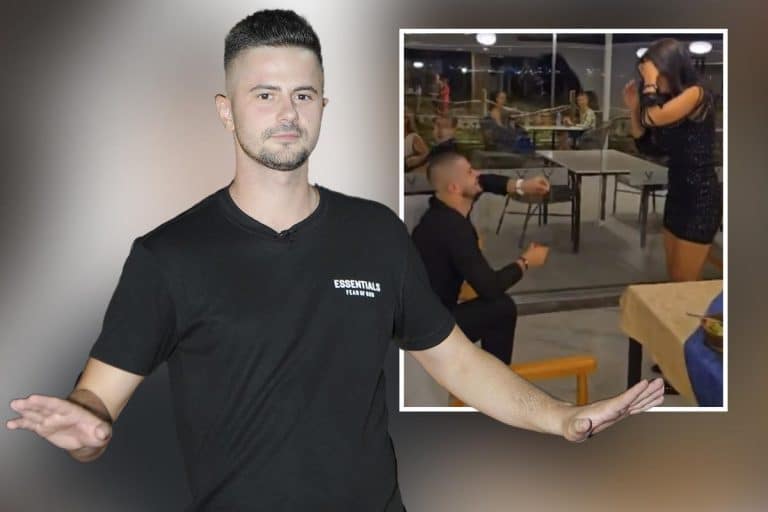 BILAL BRAJLOVIĆ SE ŽENI SA DVOJNICOM MAJE MARINKOVIĆ! Bivši zadrugar VERIO DEVOJKU, a svi kažu da je ista starleta: Kleknuo na kolena, pa IZVADIO PRSTEN (FOTO)