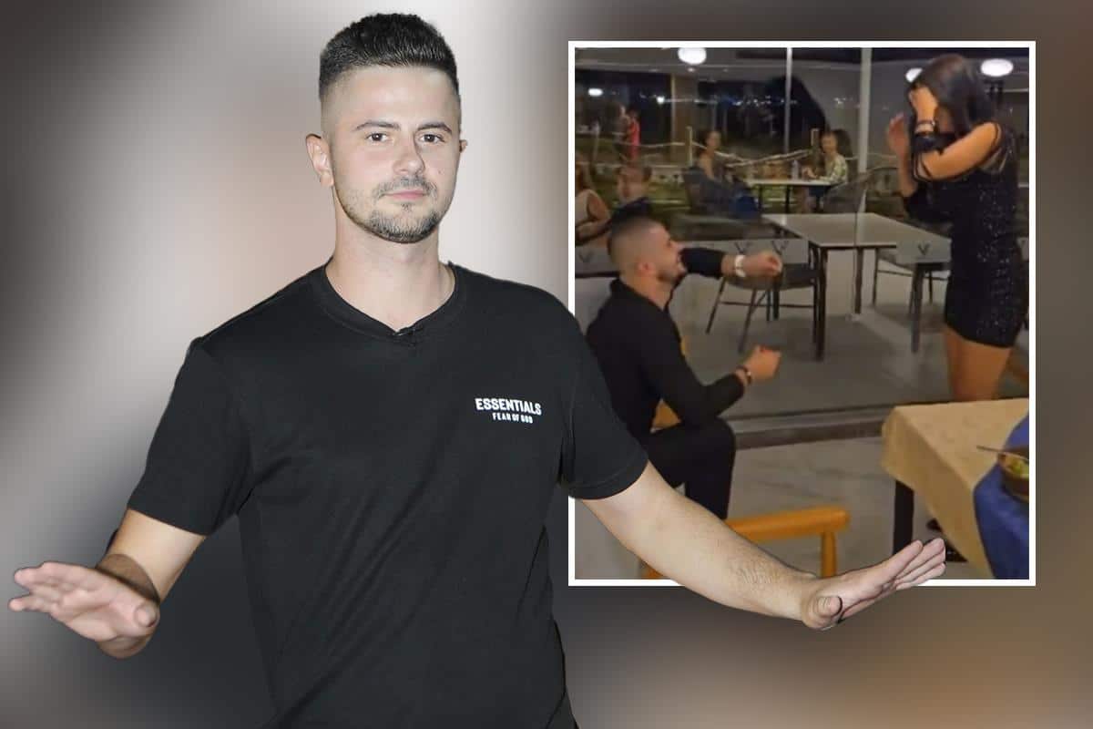 BILAL BRAJLOVIĆ SE ŽENI SA DVOJNICOM MAJE MARINKOVIĆ! Bivši zadrugar VERIO DEVOJKU, a svi kažu da je ista starleta: Kleknuo na kolena, pa IZVADIO PRSTEN (FOTO)