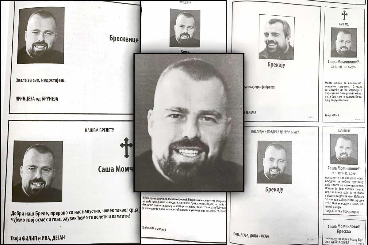 “BRESKVICE, MNOGO ŽALIM ZA NAŠIM POSLEDNJIM SUSRETOM” Misteriozne žene potpisane na čitulji za Sašu sa Čubure: Ubistvo na Marbelji okidač za NIZ NELOGIČNOSTI