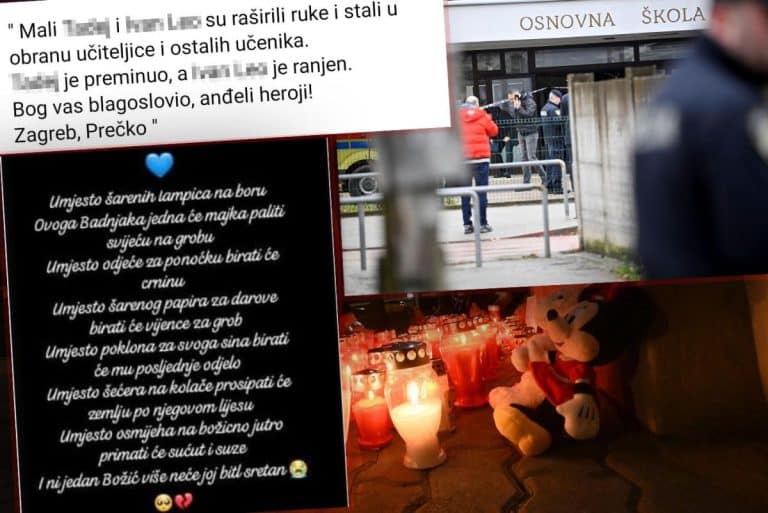 “DVA DEČAKA RAŠIRILI SU RUKE I STALI U ODBRANU UČITELJICE I DRUGARA! ANĐELI HEROJI!” Objavljeni detalji napada u školi u Zagrebu, osvanuli i potresni stihovi