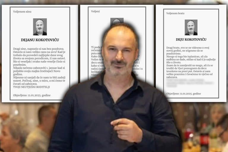 “VOLJENI DEJANE, TI POĐE NA PUT BEZ POVRATKA! KAKO DA KAŽEM DECI DA SE TAJO NEĆE VRATITI…” Supruga 13. žrtve na Cetinju uputila srceparajući oproštaj!