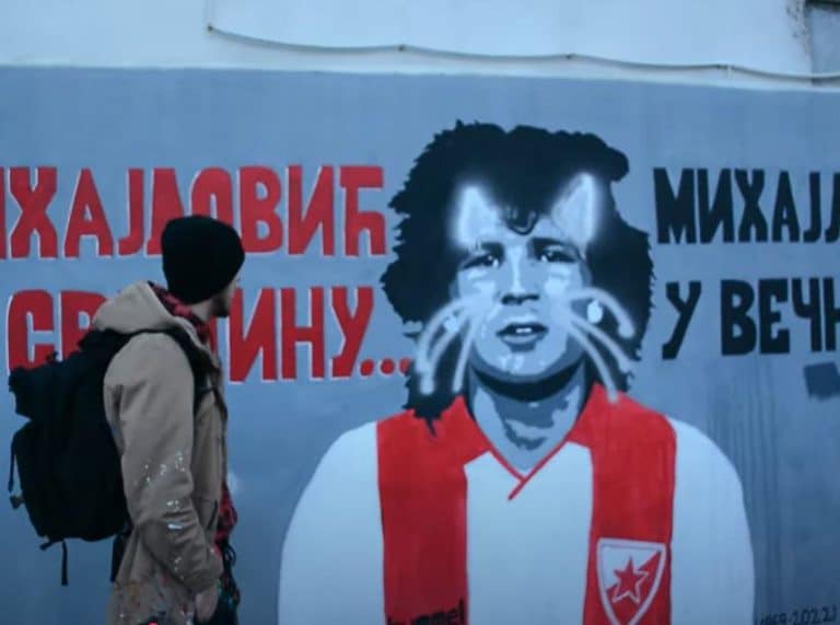 VANDALIZAM U JAGODINI: Oštećen mural Siniše Mihajlovića! Autor odmah reagovao