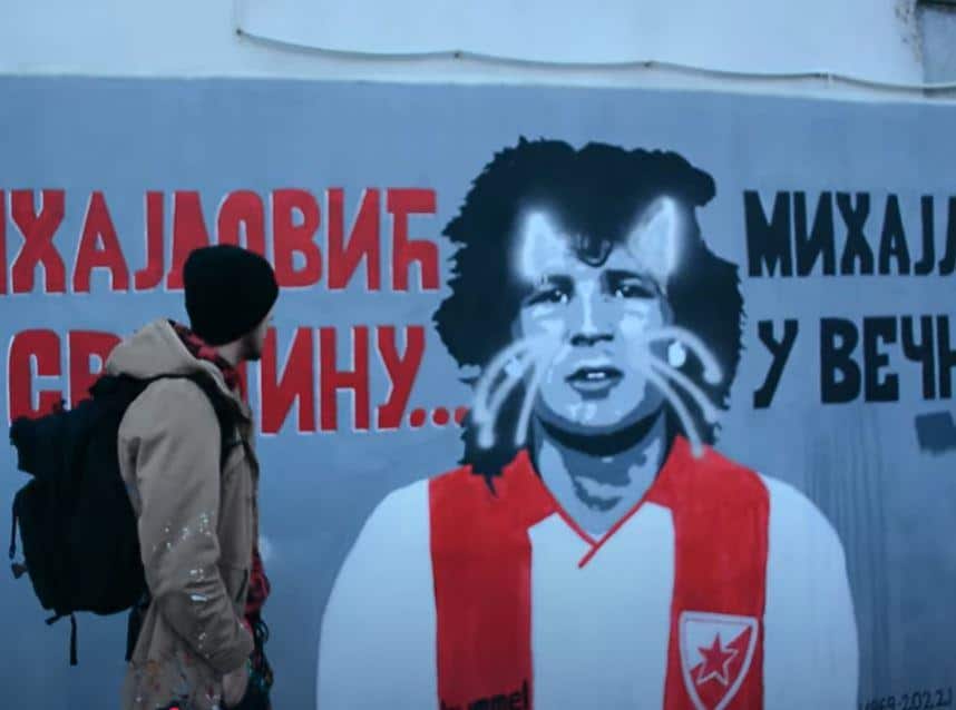 VANDALIZAM U JAGODINI: Oštećen mural Siniše Mihajlovića! Autor odmah reagovao