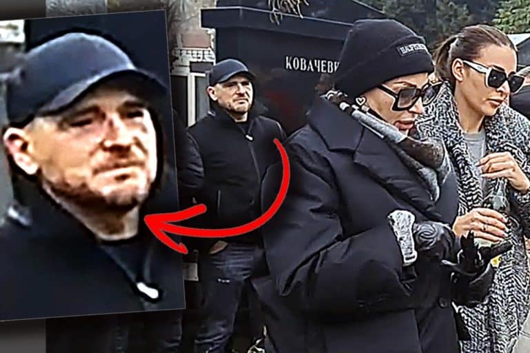 LUKA BOJOVIĆ NA ARKANOVOM POMENU NA NOVOM GROBLJU! Kamuflirao se, nakon dve godine prvi put u javnosti (FOTO)