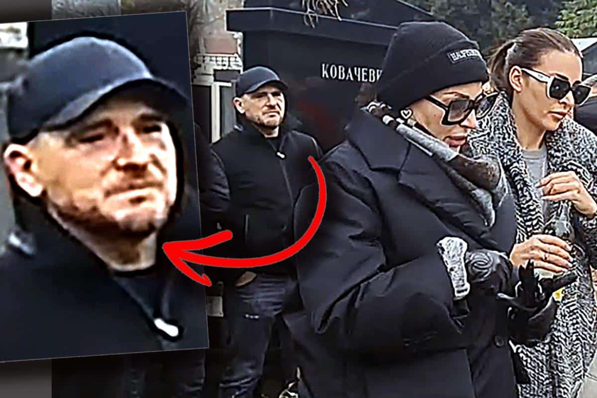 LUKA BOJOVIĆ NA ARKANOVOM POMENU NA NOVOM GROBLJU! Kamuflirao se, nakon dve godine prvi put u javnosti (FOTO)