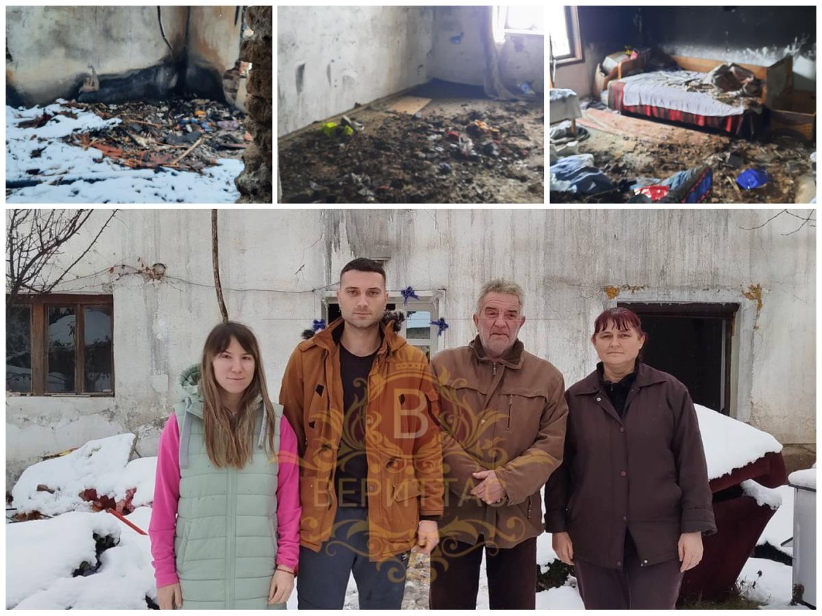 Na Badnje veče izgorela kuća petočlanoj porodici s bebom: Dok su lomili česnicu, na spratu je buknuo požar! “Kada smo osetili dim već je bilo kasno” (Foto)