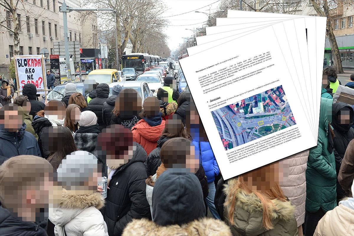 KURIR DOŠAO DO TAJNOG PLANA KOJI SU STRANE SLUŽBE NAPRAVILE ZA STUDENTE? Ozbiljna logistika i obilan propagandni materijal – STUDENTI, ODAKLE?!