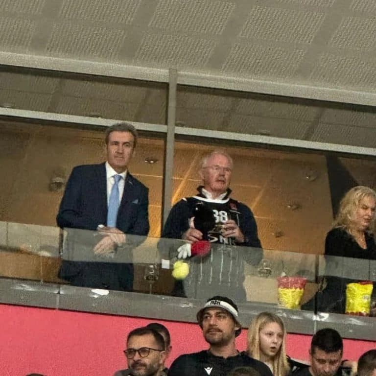 SPECIJALNI GOST NA MEČU PARTIZAN – MAKABI: Kristofer Hil bodrio crno-bele u dresu OVOG igrača