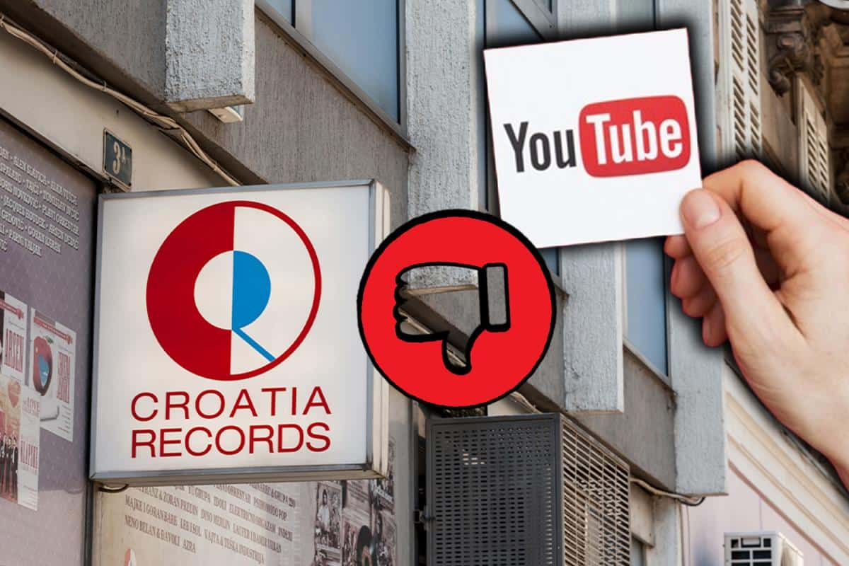 FIRMA IZ SRBIJE PONOVO SRUŠILA JUTJUB KANAL KROACIJE REKORDSA! Evo zašto su im izbrisane sve pesme, samo traže poštovanje jednog pravila