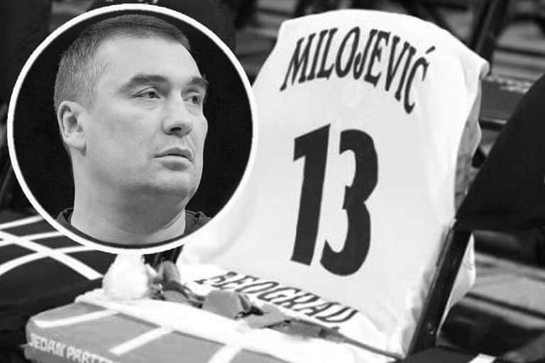 SVE U ZNAKU DEKIJA: Svi igrači Partizana u dresovima sa prezimenom Milojević, grobari priredili bakljadu