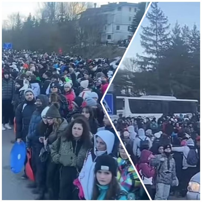 Zbog jeftinih vaučera 10.000 turista stiglo je na popularno skijalište i nastao je potpuni haos: Guranje u redovima, drama na sve strane, reagovala i policija