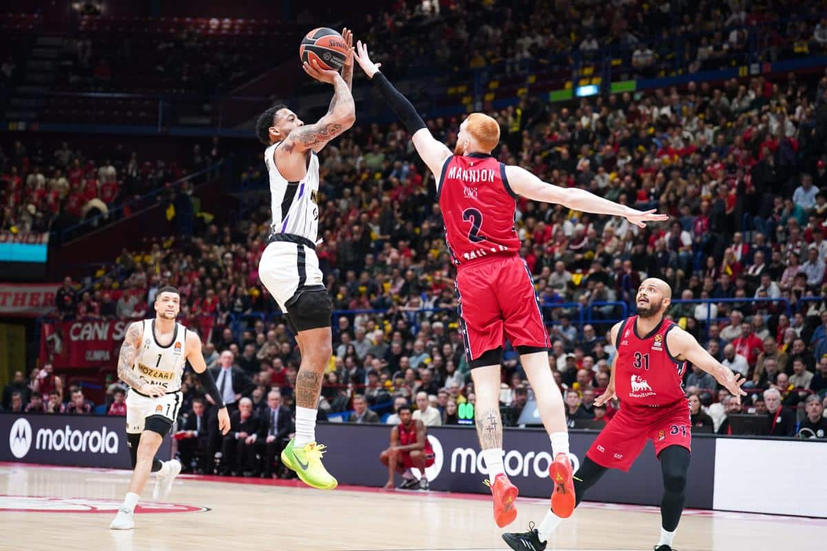 PARTIZAN DEMONTIRAO OLIMPIJU U MILANU: Crno-beli vezali dve pobede u gostima i napravili veliki korak ka plej-ofu