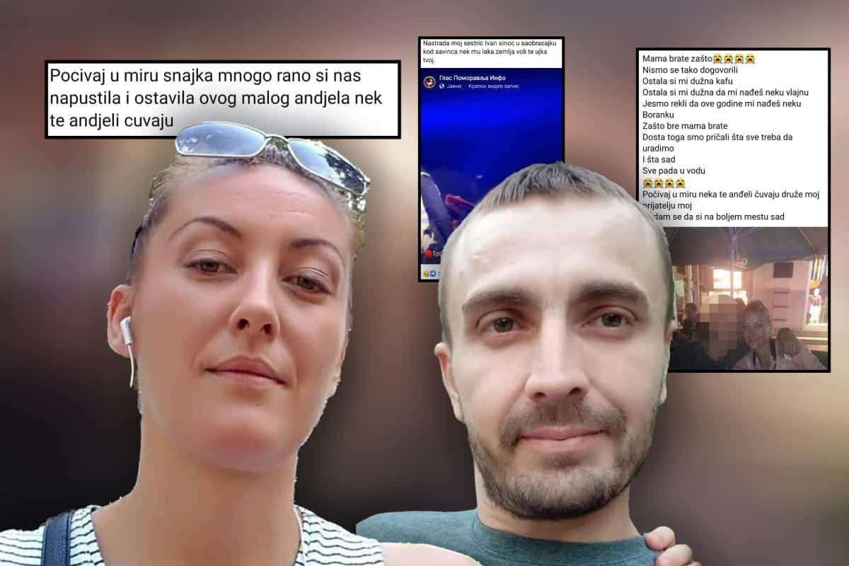 “NEKA TI JE LAKA ZEMLJA, VOLI TE UJAK TVOJ!” Potresni oproštaji na mrežama od nastradale Saške i Ivana koji su poginuli u udesu na putu Zaječar-Paraćin (Foto)