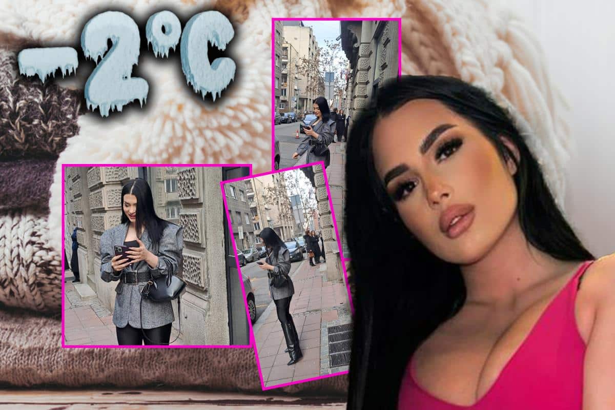 PAPARACO! Zorana Mićanović se smrzla na – 5: Prolaznici zakamuflirani u jaknama šokirano posmatraju pevačicu, a ona ovako šeta gradom