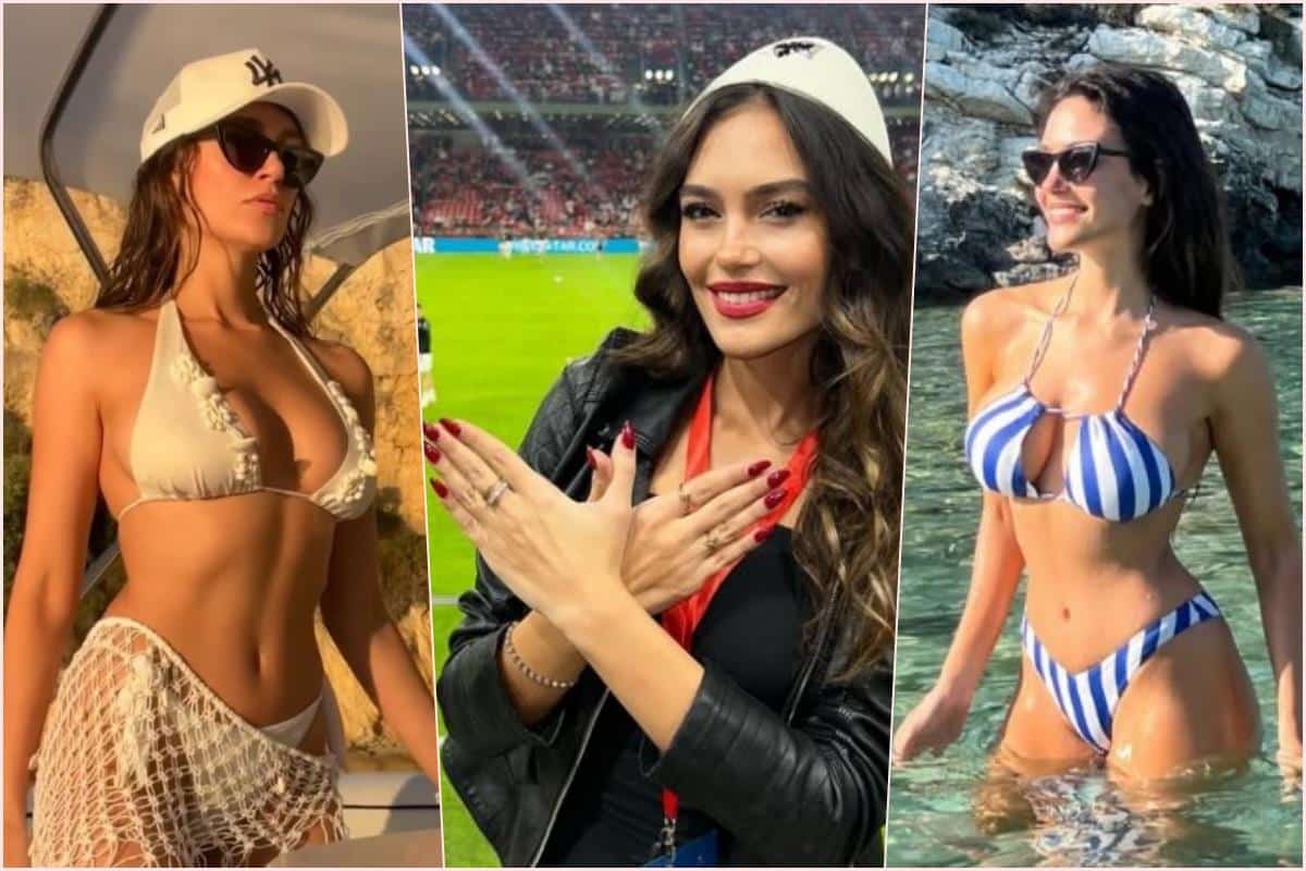 POKAZIVALA DVOGLAVOG ORLA, PA SE SKINULA I POZIRALA POLUGOLA! Vrela Albanka oborila internet! Navija za Partizani, uskoro ćemo je gledati na meču Srbije (FOTO)