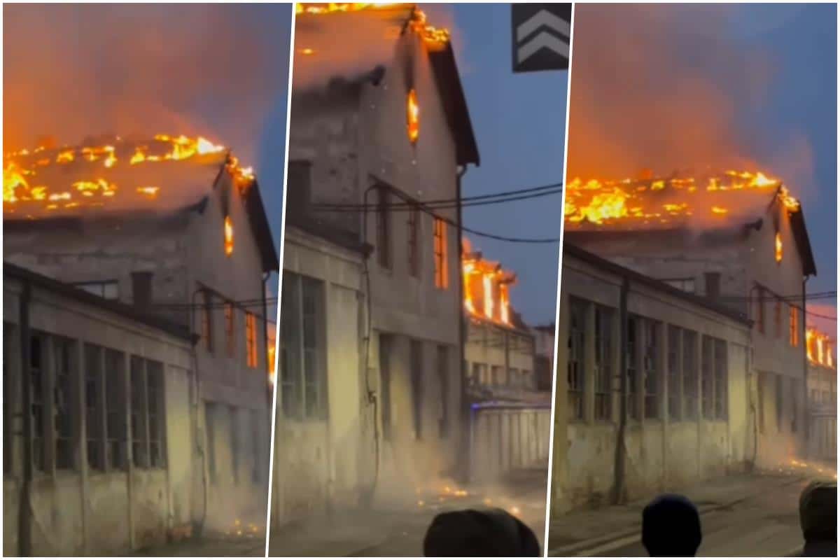 VATRA ZAHVATILA 1000 KVADRATA! Detalji požara u Nišu: Čak 20 vatrogasaca obuzdava stihiju (VIDEO)