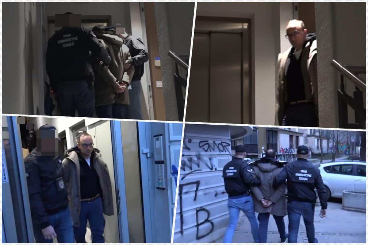 SNIMAK HAPŠENJA ALEKSANDRA PAPIĆA Pogledajte kako specijalci odvode biznismena i kuma bivšeg ministra Nebojše Stefanovića u lisicama (VIDEO)