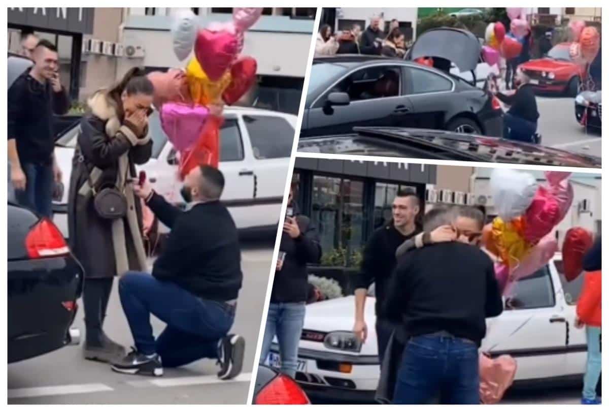 ROMANTIKA NA CRNOGORSKI NAČIN! Mladić nasred ulice u Igalu zaprosio devojku, rekla je DA! Pogeldajte samo kako je to izgledalo “Ljubav je u vazduhu…” (VIDEO)
