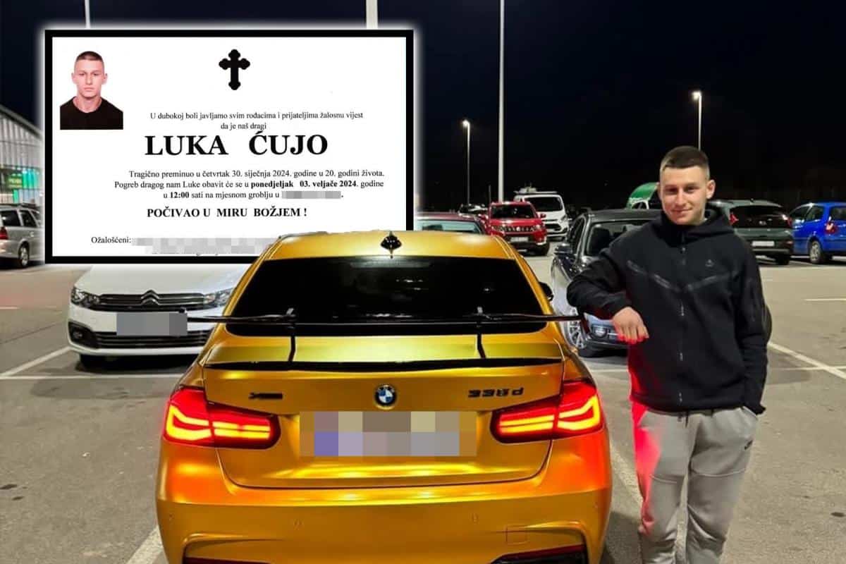 “MALI, NASMEJANI DEČAČE POČIVAJ U MIRU! VOZI SAD NEBESKIM ULICAMA!” Potresni oproštaji od Luke (19) koji je ispao iz gepeka automobila kod Vinkovaca
