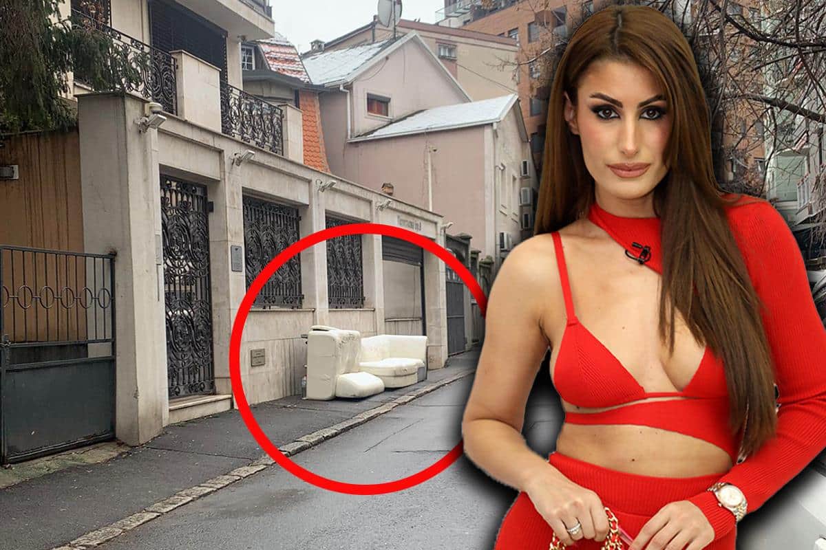 DIDI DŽEJ IZBACILA NAMEŠTAJ IZ VILE! Dotrajali trosed stoji nasred trotoara ispred kuće! To je uradila iz jednog razloga! (FOTO)