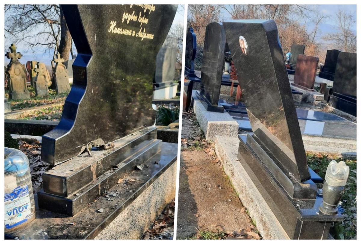 ČOVEK OTIŠAO DA RODITELJIMA ZAPALI SVEĆU I ZGRANUO SE: Jedan spomenik neko ukrao druge lomio, rasklimao, pobacao, oskrnavljeno groblje u Merovcu (FOTO)