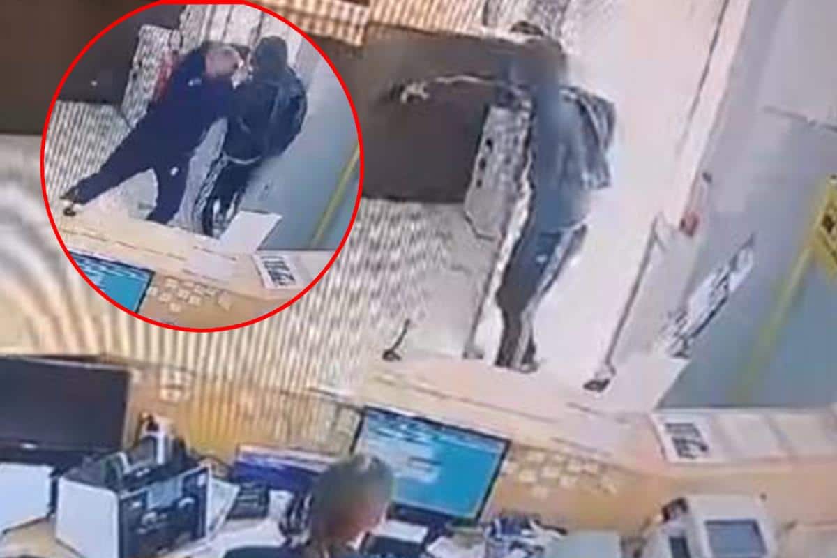 RADNIK KRENUO NA PIŠTOLJ GOLIM RUKAMA! Jeziv snimak pljačke banke u Mostaru obišao region! Luda hrabrost kakva se ne viđa ni na filmu! (VIDEO, FOTO)