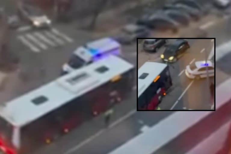 STRAVIČNI PRIZORI NA VRAČARU NAKON SAOBRAĆAJNE NESREĆE: “Škodom” naleteo na pešaka, telo ostalo na kolovozu! Očevidac: Probudio me prasak! (video)