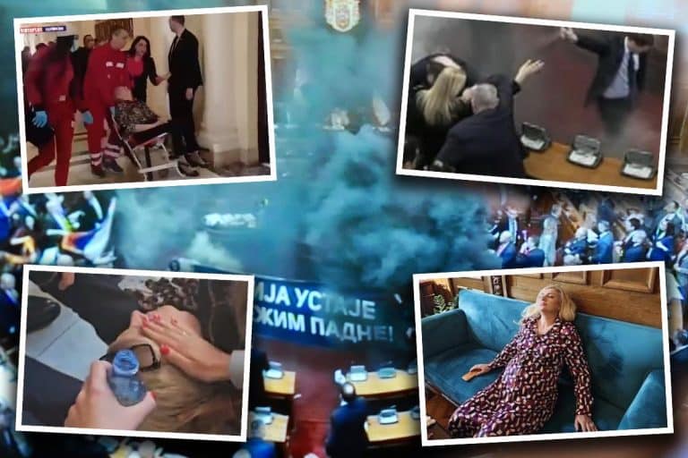 OGLASILA SE AMBASADA AMERIKE O HAOSU U SKUPŠTINI SRBIJE “Pokušaji da se nasiljem prekine rad Skupštine su neprihvatljivi u demokratskom društvu”