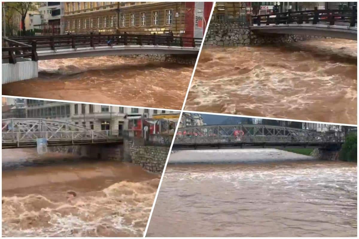 KIŠA NE STAJE, MILJACKA NABUJALA: Građani primetili i čudnu boju, a biće samo sve gore! “Zaštitite sebe i imovinu” (FOTO)