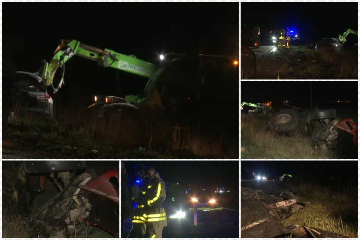 OVO SVEDOČI KOLIKO JE UDARAC BIO SILOVIT Jeziv sudar kod Melenaca odneo 3 života: Vatrogasci satima uklanjali smrskana vozila, na licu mesta potresni prizori