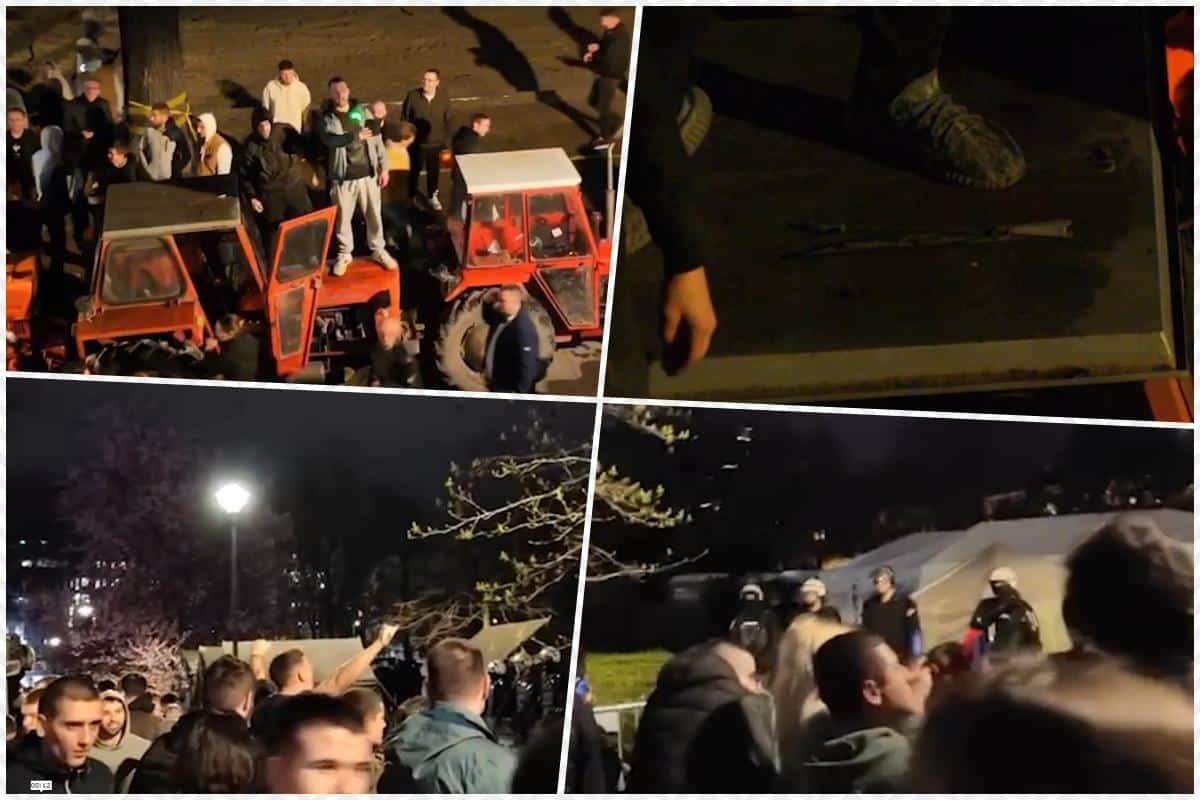 NAPAD NA STUDENTE KOJI ŽELE DA UČE: Blokaderi sa šipkama došli da ih maltretiraju! Doveli i dete da ih vređa – JEZIVE SCENE ISPRED PIONIRSKOG PARKA (VIDEO)