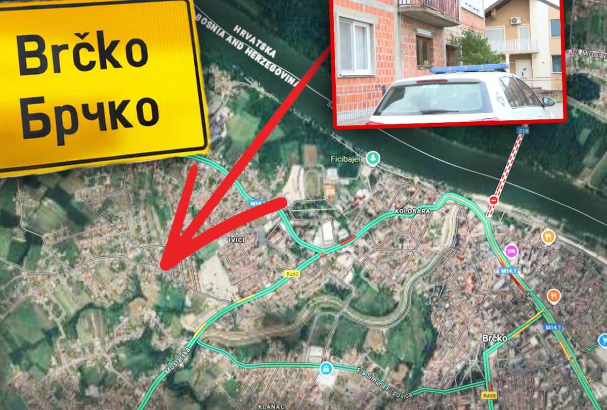 MAPA SVE OTKRIVA, 5 MINUTA – 2,2 KM! Evo zašto je Brčko ključna tačka za krijumčare ljudima! (FOTO/MAPA)