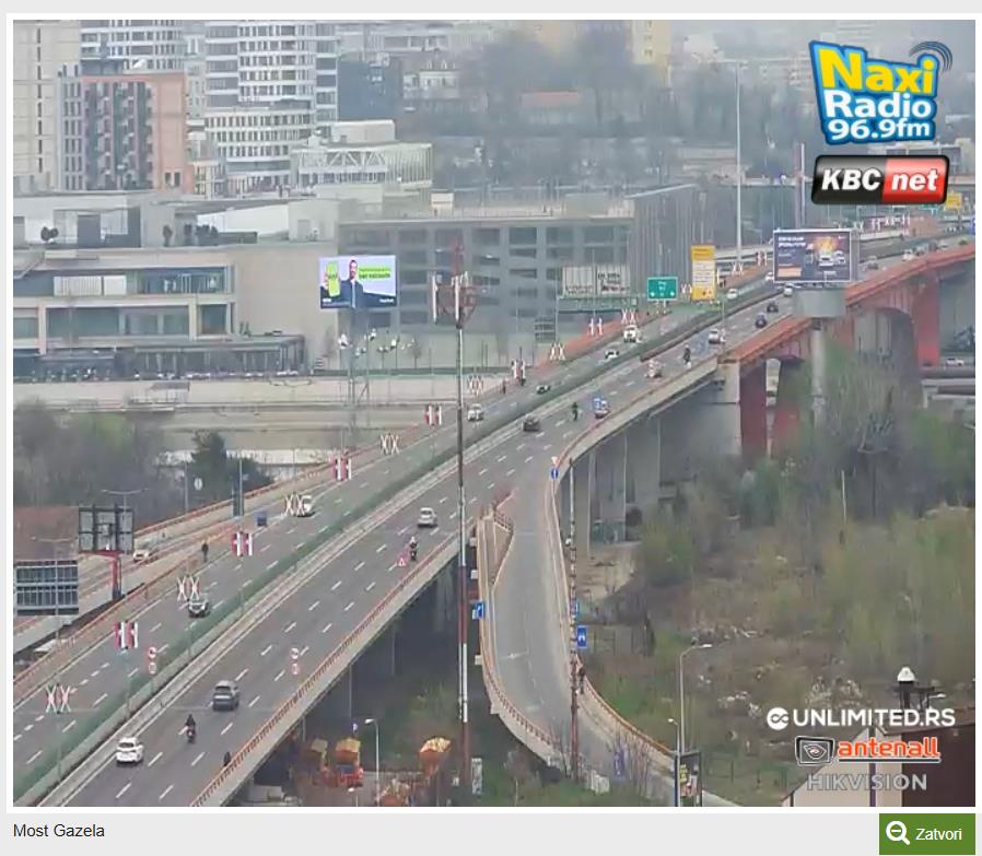 BRANKOV MOST BLOKIRAN, OSTALI PROHODNI: Nema zastoja u ovim delovima Beograda (foto)